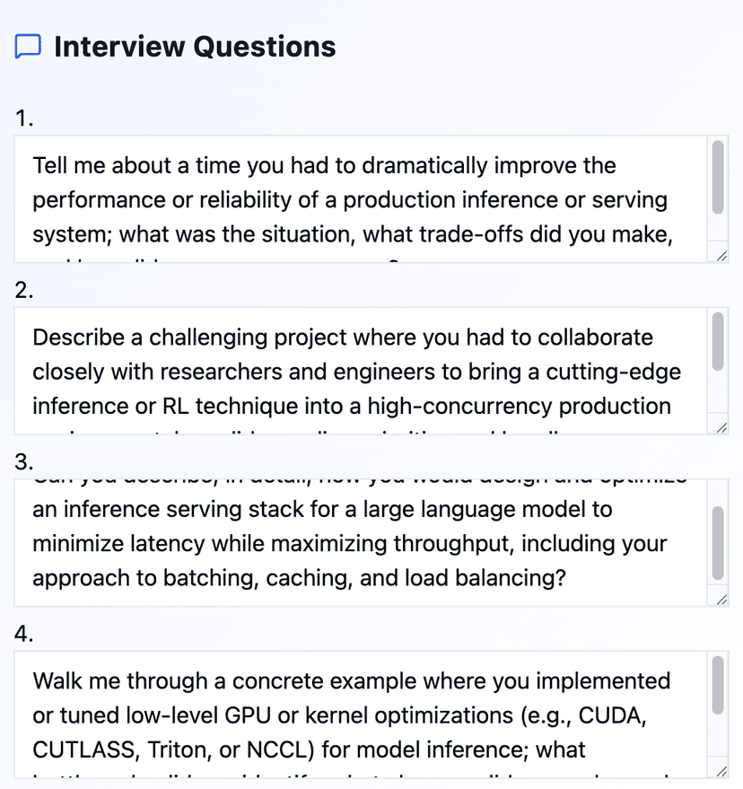 Interview Questions