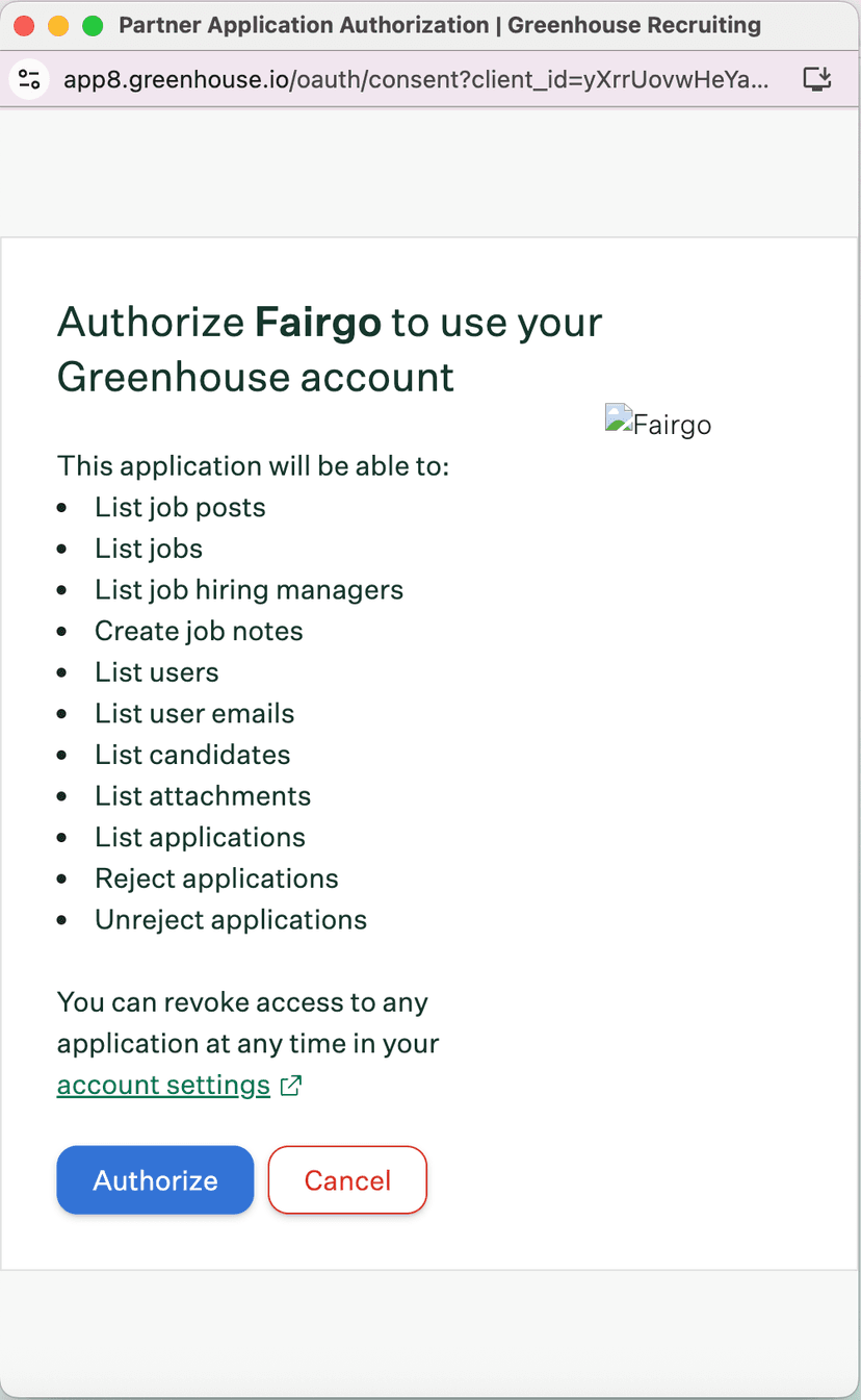Greenhouse add integration