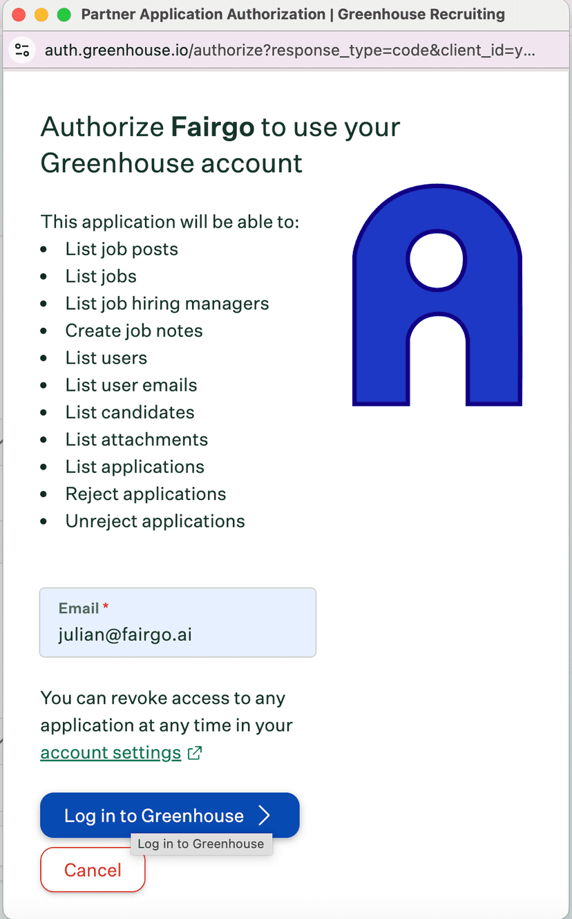 Greenhouse add integration