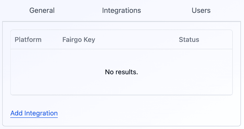 Configure integrations